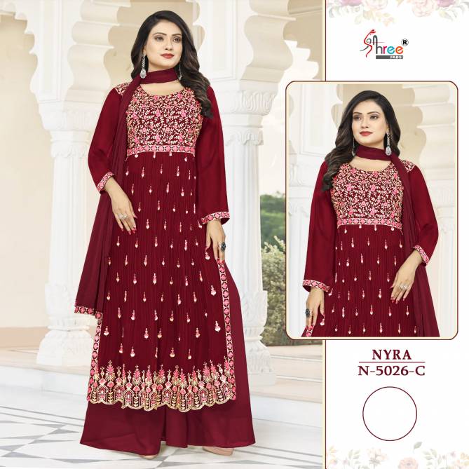 5026 N Colors Shree Fab Wholesale Wedding Salwar Suits Catalog